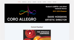 Desktop Screenshot of coroallegro.org